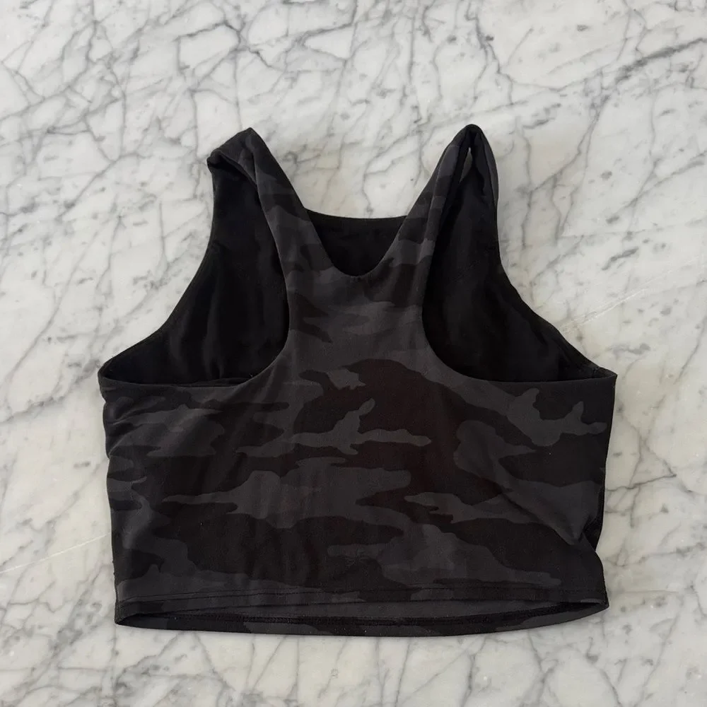 Women's Athleta Conscious Crop Camouflage Sports Bra Sz XS Buttery Soft